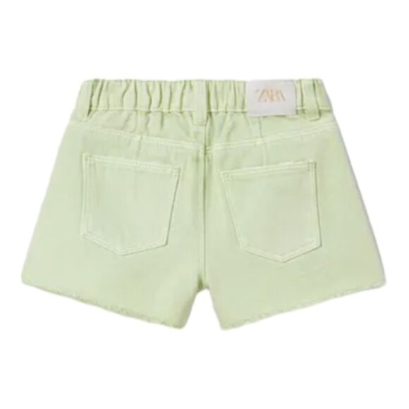 ZARA Kids | Green | MOM FIT DENIM SHORTS - Picture 2 of 4